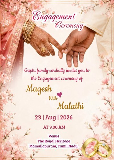 Free engagement party invitation card templates