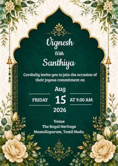 Indian Wedding Invitation templates